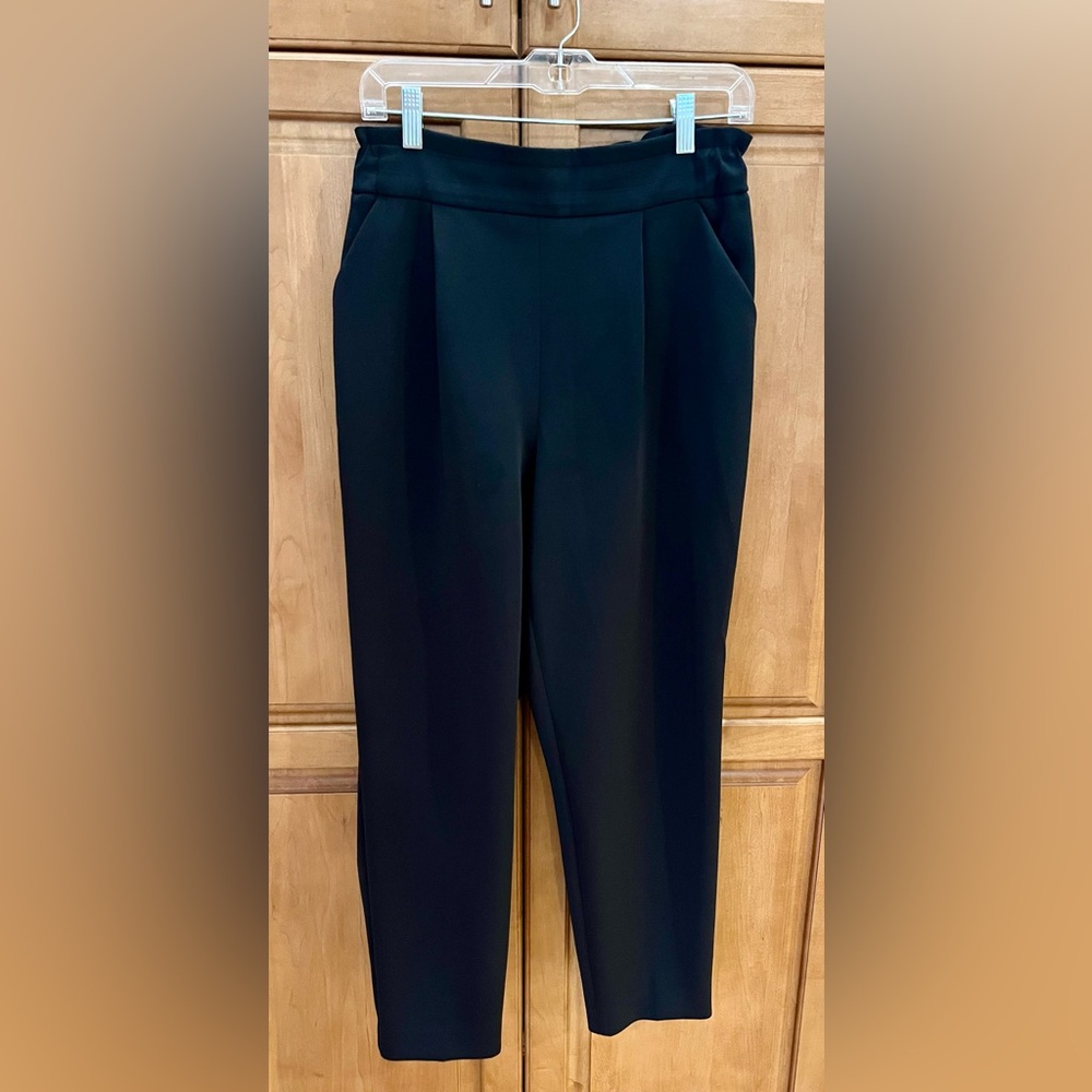 Express Women’s Black Pull-On Ankle-Length Pants – Size Medium